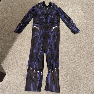 Black and Blue Full-Body black panther Costume